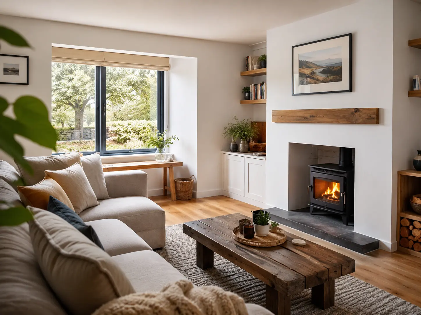 Cosy, energy-efficient living room